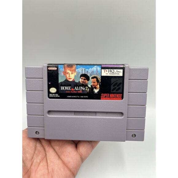 Home Alone 2: Lost In New York (Super Nintendo, 1993) SNES Authentic Tested - Picture 1 of 8